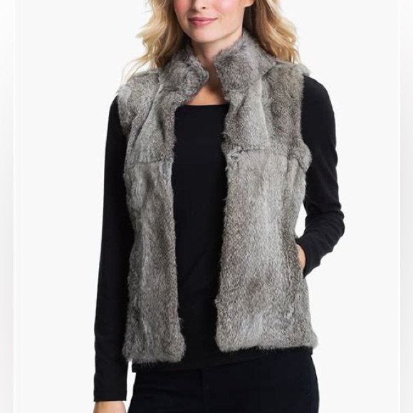 MICHAEL Michael Kors Rabbit Fur Vest - Picture 1 of 8